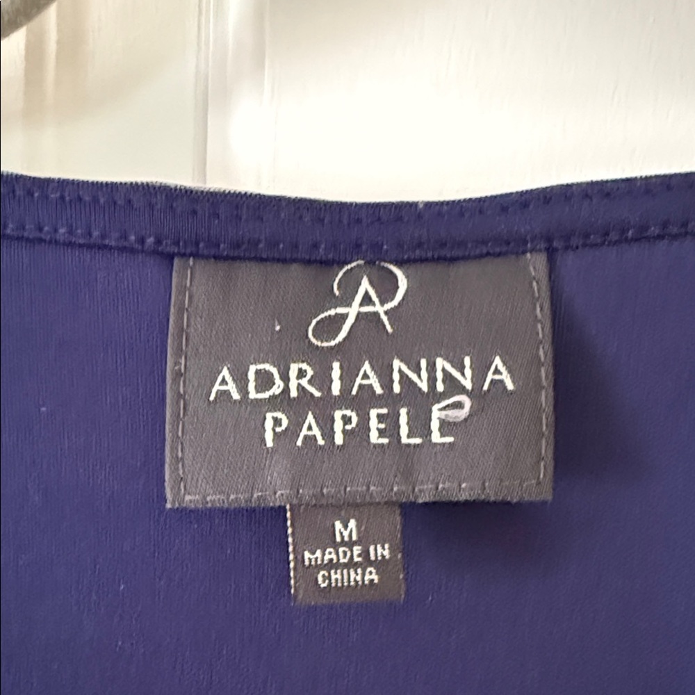 Adrianna Papell Navy Maxi Dress with Pink & Green Floral Embroidery - Picture 4 of 5